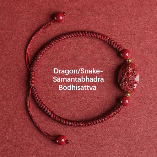 Zodiac Buddha Cinnabar Evil Spirits Bracelet