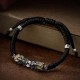 925 Silver PiXiu Prosperity Braided String Bracelet 925 Silver PiXiu Prosperity Braided String Bracelet