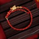 999 Silver Dragon Luck Eight Thread Knot Braided Bracelet 999 Silver Dragon Luck Eight Thread Knot Braided Bracelet