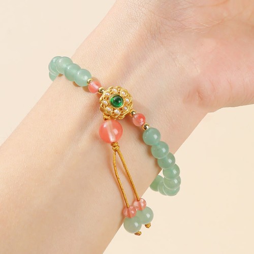 Green Aventurine Tassel Luck Bracelet Green Aventurine Tassel Luck Bracelet