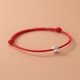925 Silver Four Leaf Clover Red Rope Bracelet 925 Silver Four Leaf Clover Red Rope Bracelet