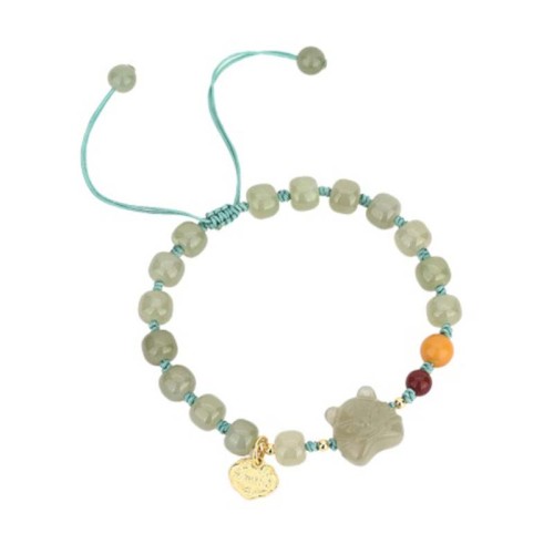 Chinese Zodiac Tiger Jade Blessing Bracelet