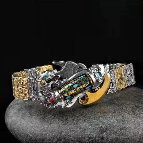 Tibetan Nine-Eye Dzi PiXiu Turquoise Wealth Bracelet Tibetan Nine-Eye Dzi PiXiu Turquoise Wealth Bracelet