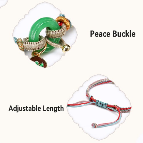 Colorful Rope Chalcedony Peace Harmony Bracelet