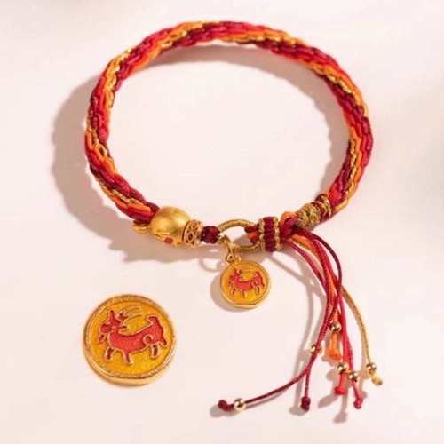 Chinese Zodiac Koi Fish Protection Reincarnation Knot Bracelet