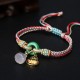 Colorful Rope Chalcedony Peace Harmony Bracelet