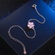 Sterling Silver Cherry Blossom Blessing Bracelet