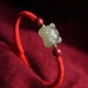 Jade Cinnabar Lucky Tiger Bracelet