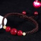 Cinnabar Red String Bracelet for Kids
