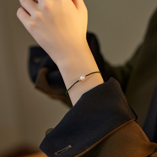 Natural Pearl Luck Braid Bracelet