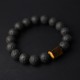 Lava Rock Ebony Wood Tiger Eye Bracelet Lava Rock Ebony Wood Tiger Eye Bracelet