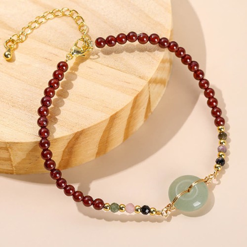 Garnet Peace Buckle Calm Bracelet Garnet Peace Buckle Calm Bracelet