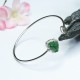 925 Sterling Silver Laughing Buddha Jade Luck Bangle 925 Sterling Silver Laughing Buddha Jade Luck Bangle