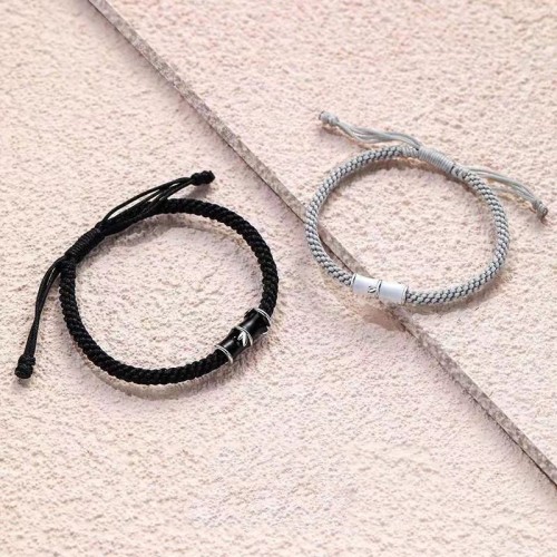 Bamboo Pattern Healing Couple Rope Bracelet