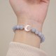 925 Silver Amethyst Aquamarine Cat's Eye Healing Bracelet