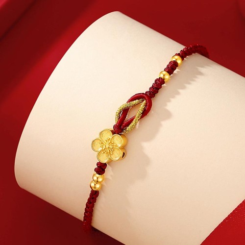 Sterling Silver Cherry Blossom Chalcedony Bracelet Sterling Silver Cherry Blossom Chalcedony Bracelet