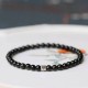 Black Obsidian Smoky Quartz Strength Bracelet