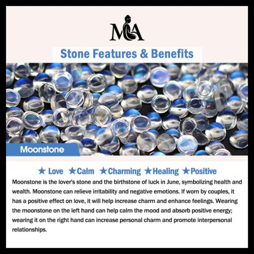 12 Chinese Zodiac Moonstone Calm Love Bracelet