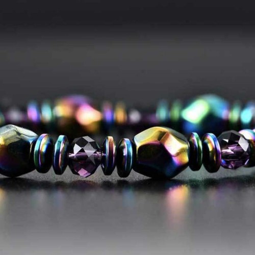 Rainbow Hematite Wellness Bracelet Rainbow Hematite Wellness Bracelet