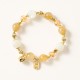14K Gold Plated Golden Rutilated Quartz Wealth Charm Bracelet 14K Gold Plated Golden Rutilated Quartz Wealth Charm Bracelet