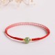 Jade Lucky Bead Prosperity Braided Bracelet