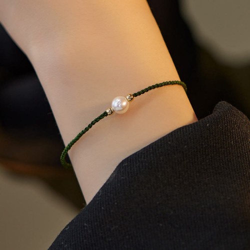 Natural Pearl Luck Braid Bracelet
