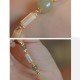 14K Gold Plated Hetian Jade Bamboo Bracelet 14K Gold Plated Hetian Jade Bamboo Bracelet