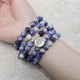 Blue Aventurine Lotus Peace Necklace Bracelet