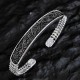 Engraved Copper Tang Dynasty Luck Cuff Bangle Engraved Copper Tang Dynasty Luck Cuff Bangle