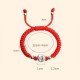 999 Sterling Silver Red Rope Kids Luck Bracelet 999 Sterling Silver Red Rope Kids Luck Bracelet