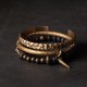 Lava Rock Copper Balance Cuff Bangle
