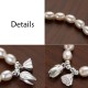 999 Sterling Silver Lotus Pearl Healing Bracelet