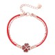 925 Sterling Silver Color-changing Four Leaf Clover Bracelet 925 Sterling Silver Color-changing Four Leaf Clover Bracelet