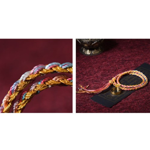 Tibetan Handmade Luck Colorful String Braided Bracelet Tibetan Handmade Luck Colorful String Braided Bracelet