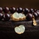 Red Sandalwood Gourd Jade Calm Bracelet