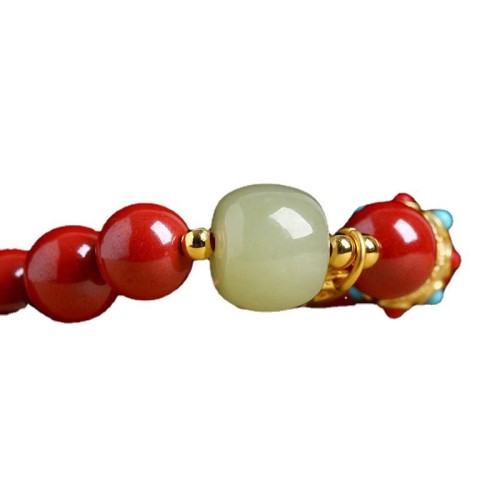 Cinnabar Green Aventurine Fortune Bracelet