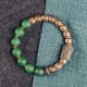 Tibetan Red & Green Agate Copper Confidence Bracelet Tibetan Red & Green Agate Copper Confidence Bracelet