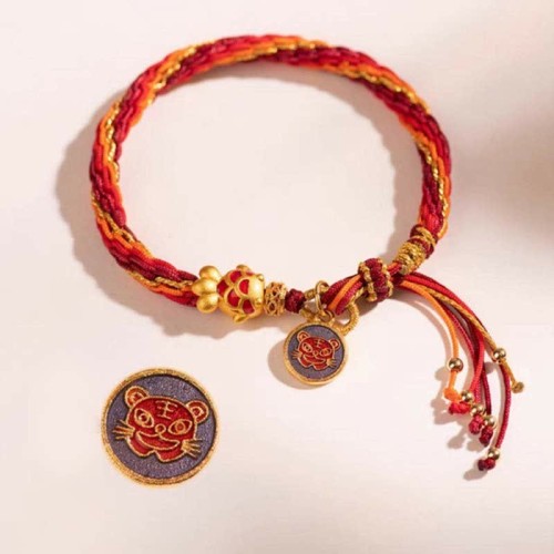 Chinese Zodiac Koi Fish Protection Reincarnation Knot Bracelet