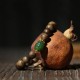 999 Gold Brunei Agarwood Cyan Jade Lotus Bracelet 999 Gold Brunei Agarwood Cyan Jade Lotus Bracelet
