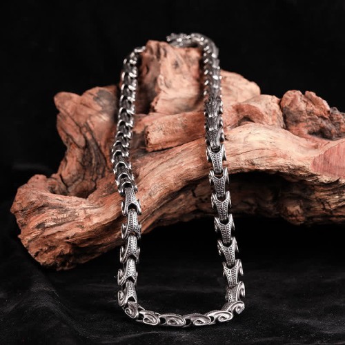Dragon Pattern Titanium Steel Protection Bracelet