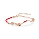 925 Silver Koi Fish Lotus Star Red String Bracelet 925 Silver Koi Fish Lotus Star Red String Bracelet