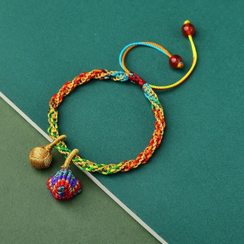 Colorful Rope Zongzi Charm Luck Bracelet Colorful Rope Zongzi Charm Luck Bracelet