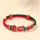 Handmade Peach Blossom Peace Knot Luck Bracelet