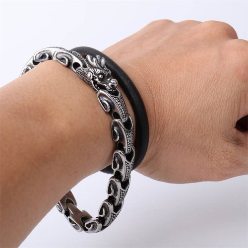 Dragon Titanium Steel Luck Bangle Dragon Titanium Steel Luck Bangle