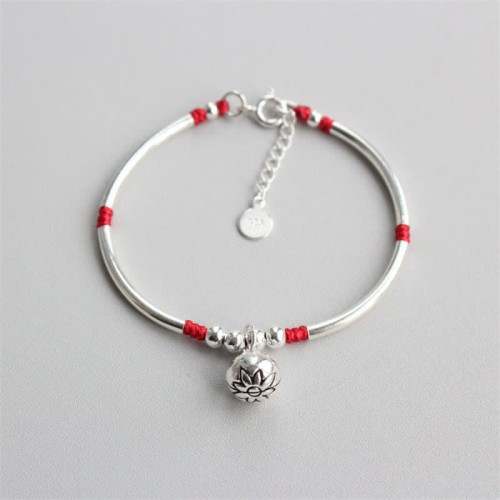 925 Silver Lotus Flower New Beginning Bracelet 925 Silver Lotus Flower New Beginning Bracelet