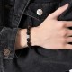 999 Silver Black Obsidian Tiger Eye Om Mani Padme Hum Bracelet 999 Silver Black Obsidian Tiger Eye Om Mani Padme Hum Bracelet