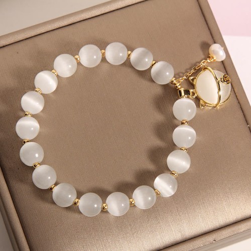 Cat's Eye Pearl Love Charm Bracelet Cat's Eye Pearl Love Charm Bracelet