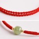 Jade Lucky Bead Prosperity Braided Bracelet