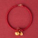 Handmade Fu Character Luck Happiness Bell Bracelet Handmade Fu Character Luck Happiness Bell Bracelet