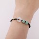 Green Aventurine White Jade Couple Bracelet